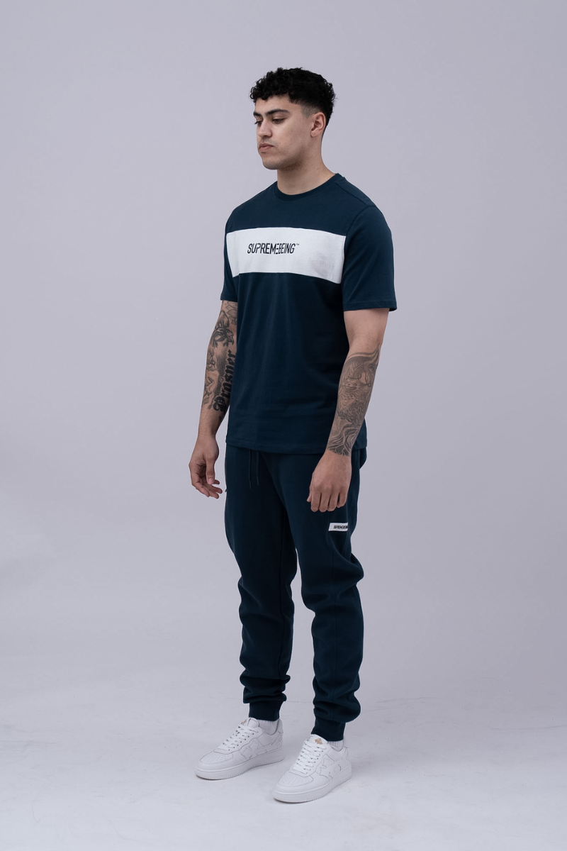 Sano Tee Navy Azure / White