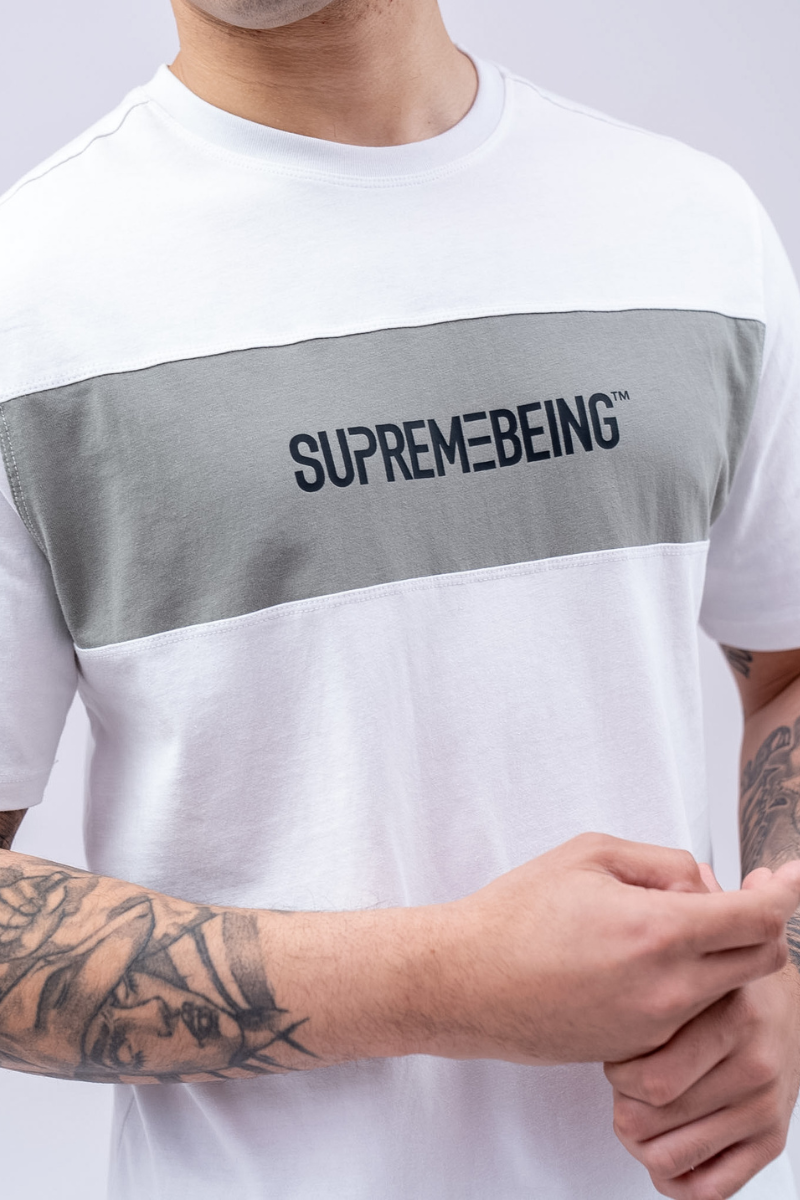 Sano Tee White/ Soft Green