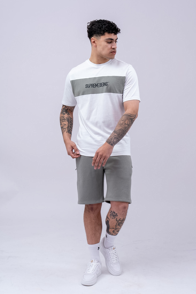 Sano Tee White/ Soft Green