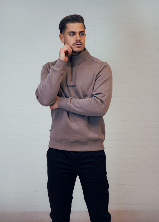 Titan 1/4 Zip Taupe